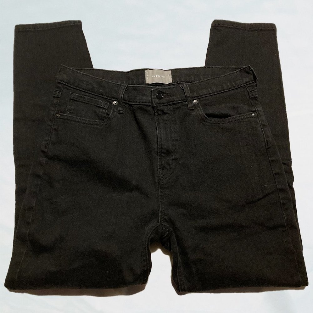 Everlane Black High-Rise Skinny Jeans
